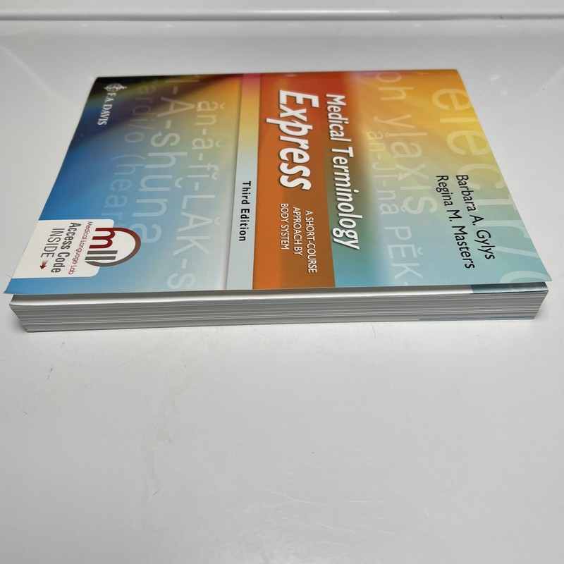 Medical Terminology Express 3rd Ed Gylys Masters F.A. Davis ISBN 9781719642279 gallery