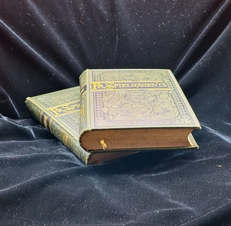 Hammer und Amboss, 1907 Vol 1 & II Roman Classic, Fr Spielhagen two Vol. Antique gallery