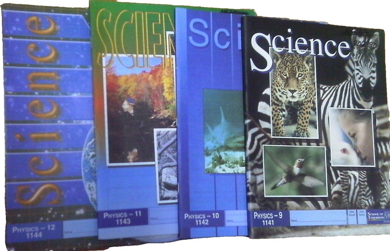 SCHOOL OF TOMORROW PARTIAL SET PHYSICS PACES ---9 WORKBOOKS + 2 ANSWER KEYS gallery