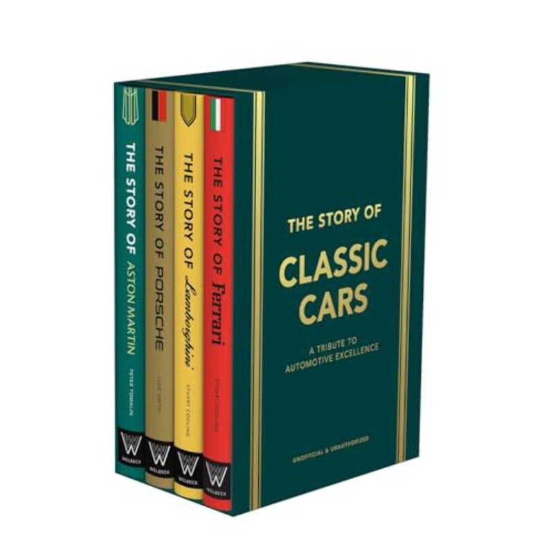 The Story of Classic Cars Gift Set: A Tribute to Four Automotive Icons – Hardcov