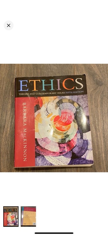 Ethics Textbook By Thomson Wadsworth