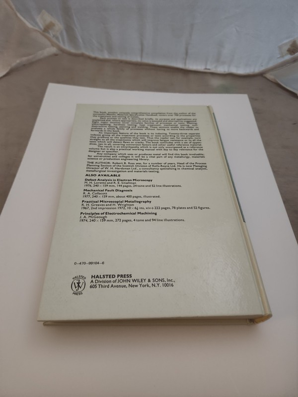 Handbook Of Metal Treatments And Testing by Robert B. Ross gallery