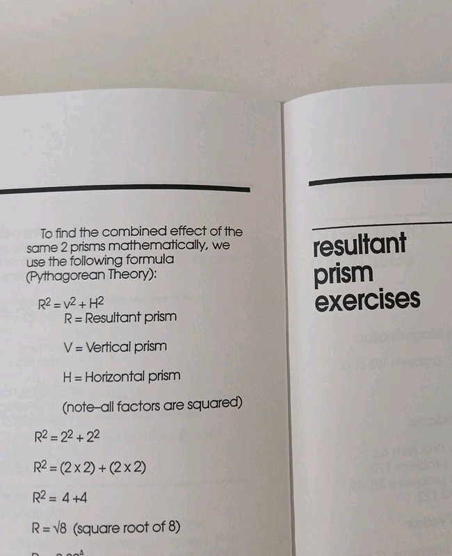 Optical Math Review: A Practical Guide for Dispensers NAO 1992 ABO Exam Prep gallery