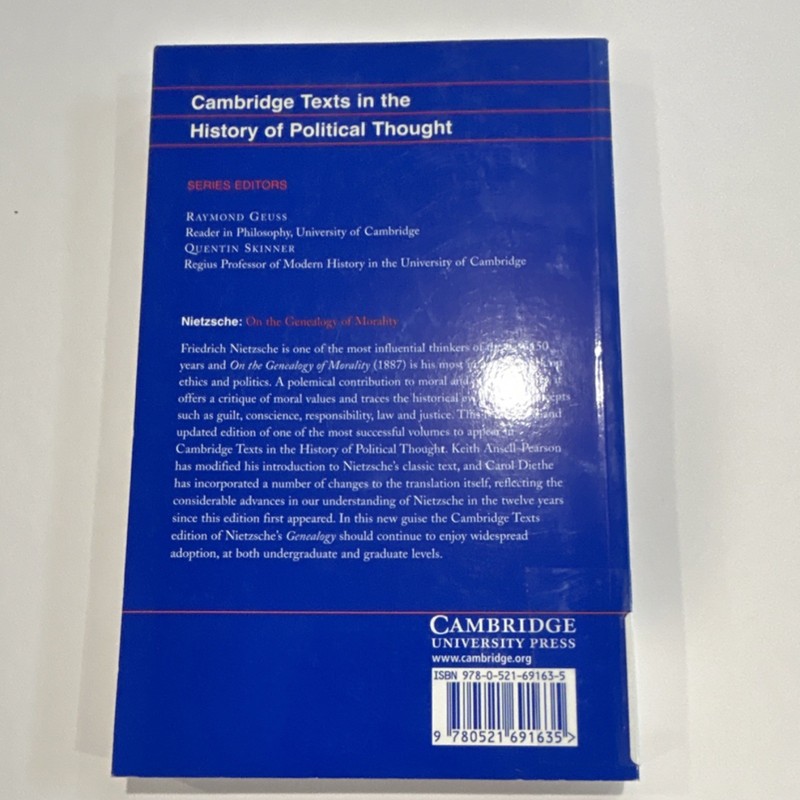 Cambridge University Press Nietzsche On the Genealogy of Morality Revised Stude… gallery