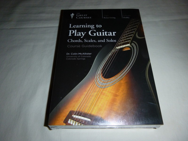 Great Courses: Learn to Play Guitar : Chords Scales & Solos 4 DVD with Book NEW