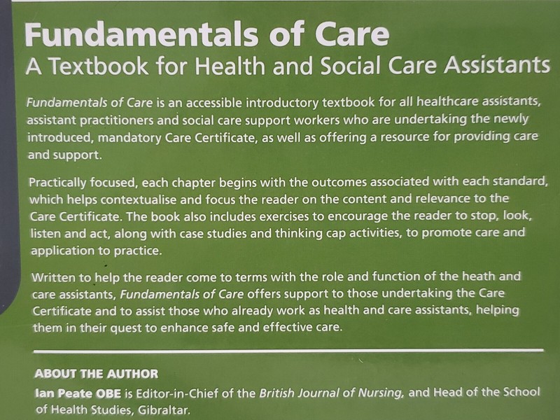 Fundamentals of Care : a Textbook for Health and Social Care Assistants PB Book gallery