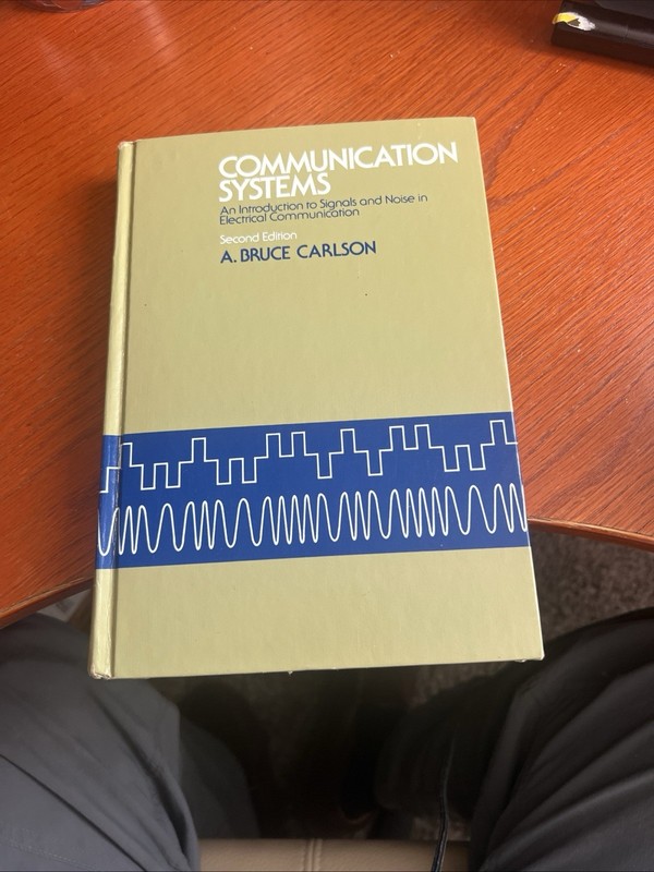 Communications Systems Hardcover A. B. Carlson, 1975 S8