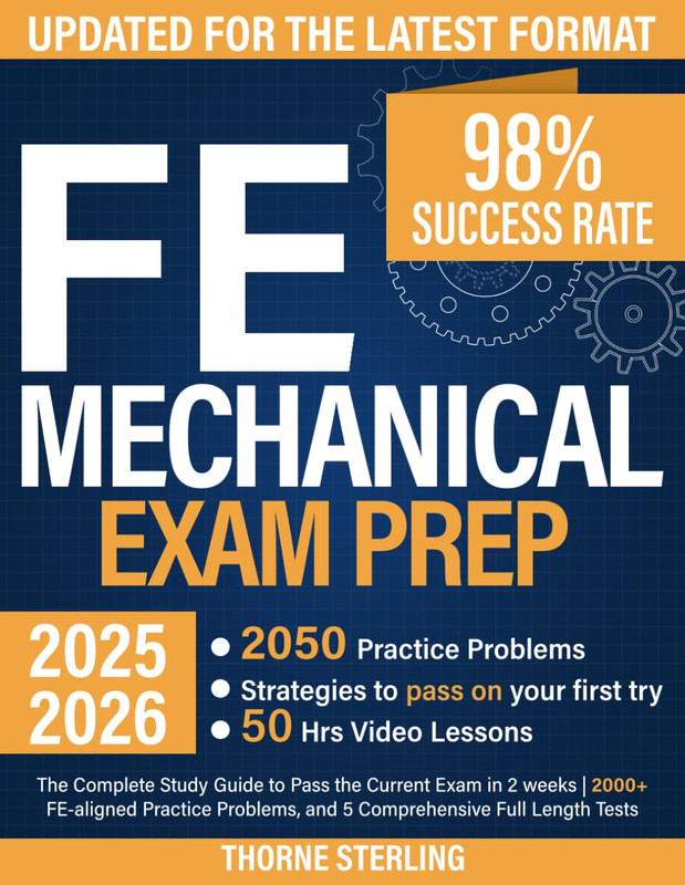 FE Mechanical Exam Prep: the Complete Study Guide to Pass the Current Exam in 2 gallery