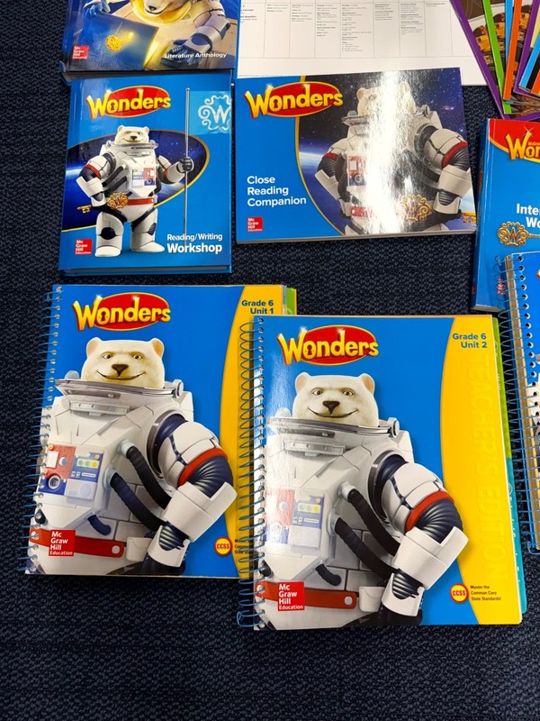 McGraw Hill Wonders Grade 6 Teacher's Editions Units 1-5 & Many Other Books gallery