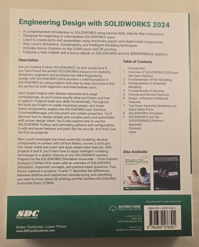 Engineering Design with SOLIDWORKS 2024 : A Step-By-Step LN gallery