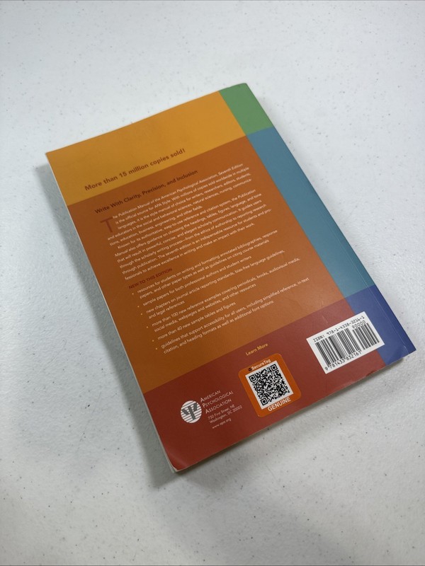 Publication Manual [OFFICIAL] 7th Edition of the American Psychological Associat gallery