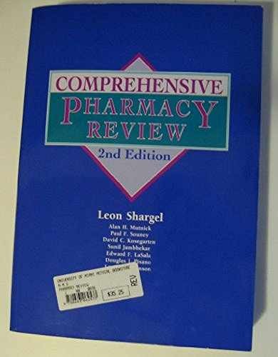 Comprehensive Pharmacy Review – Hardcover, by Leon Shargel – Very Good