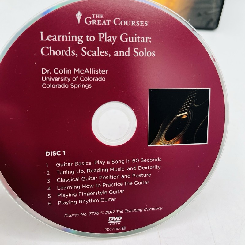 Great Courses Learning to Play Guitar, Chords Scales and Solo 4-DVD Set, NO BOOK gallery