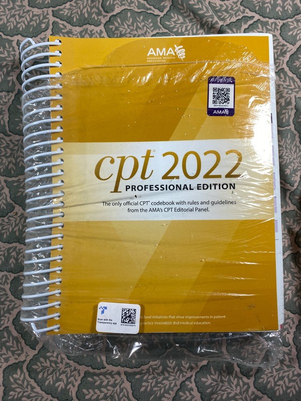 CPT 2022 Professional Edition Codebook AMA