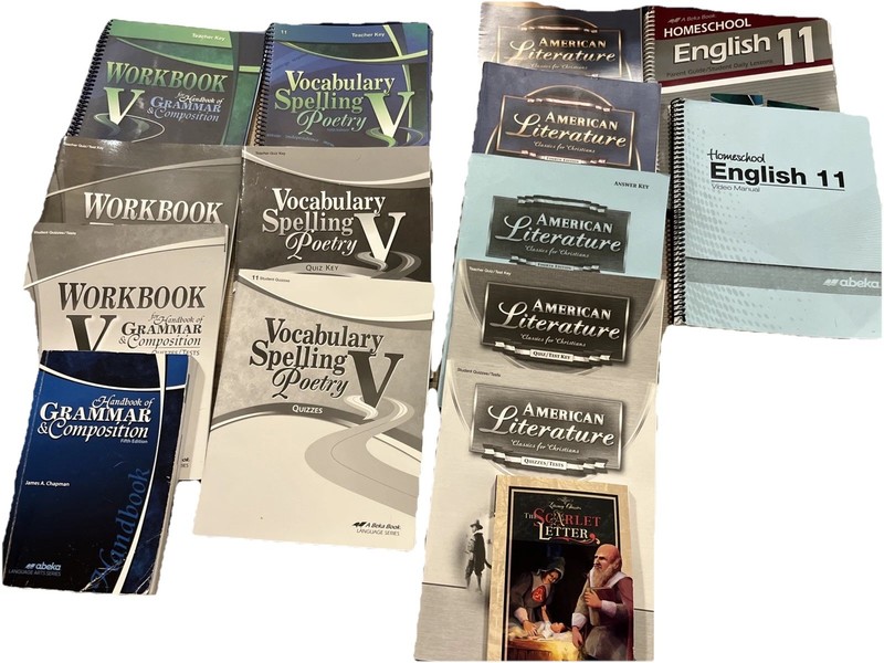 Abeka English 11 Set with American Literature, Vocabulary, and Composition