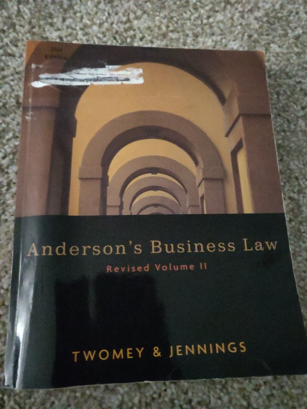 Business Law Comprehensive by Marianne M. Jennings and David P. Twomey (2011,…