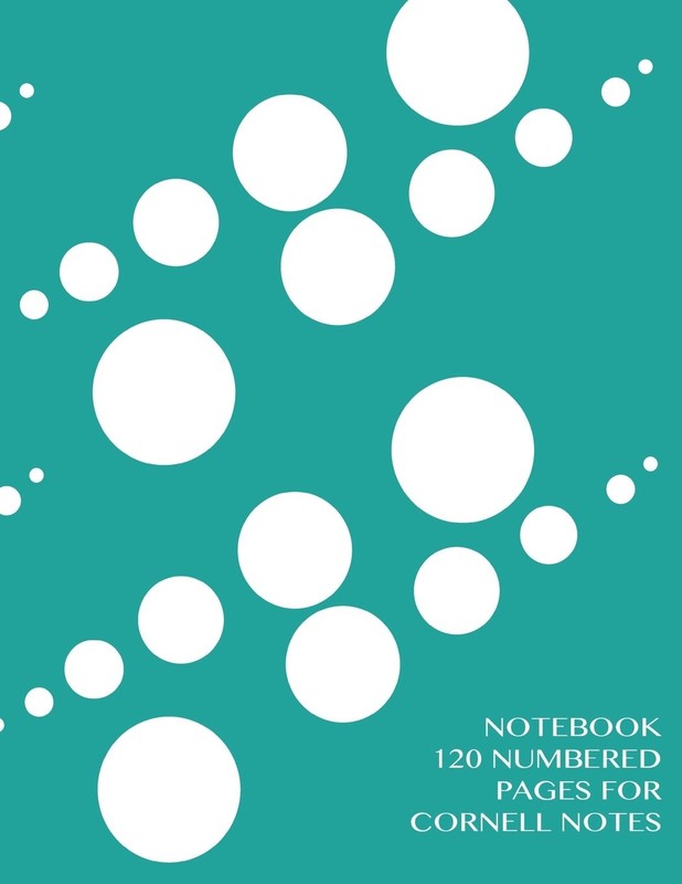Notebook 120 numbered pages for Cornell Notes: Notebook for Cornell notes wi…