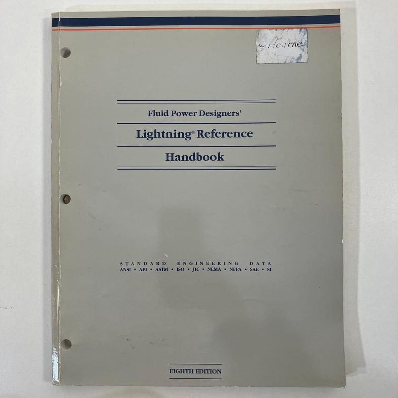 Fluid Power Designers Lightning Reference Handbook 8th Ed 1994 PB Engineering
