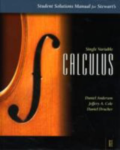 Student Solutions Manual Single Variable Calculus