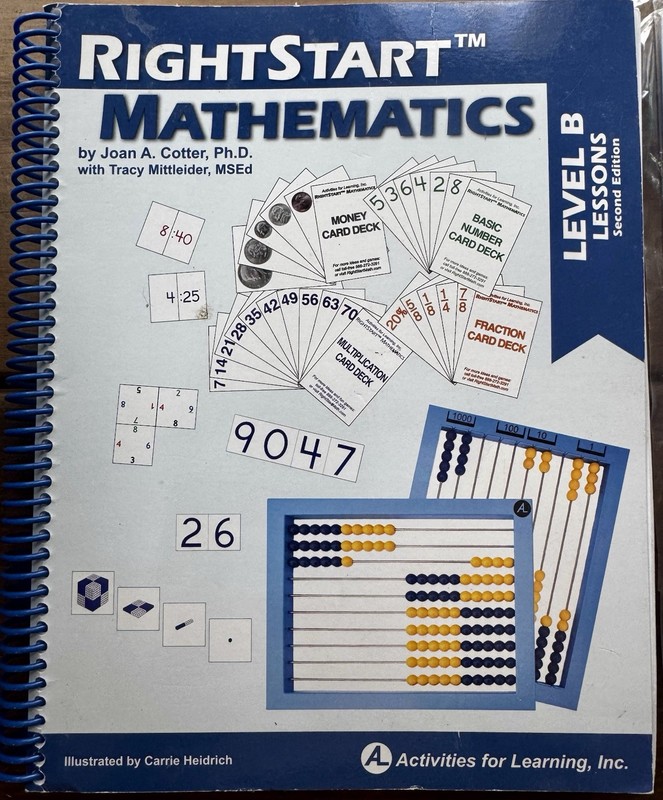 Right Start Mathematics Lessons Level B: 2nd Edition Math