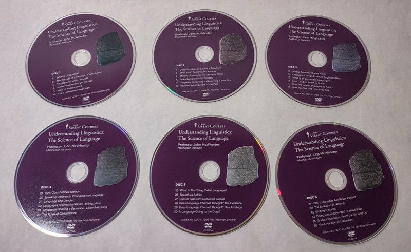 The Great Courses Understanding Linguistics: The Science of Language. DVD gallery