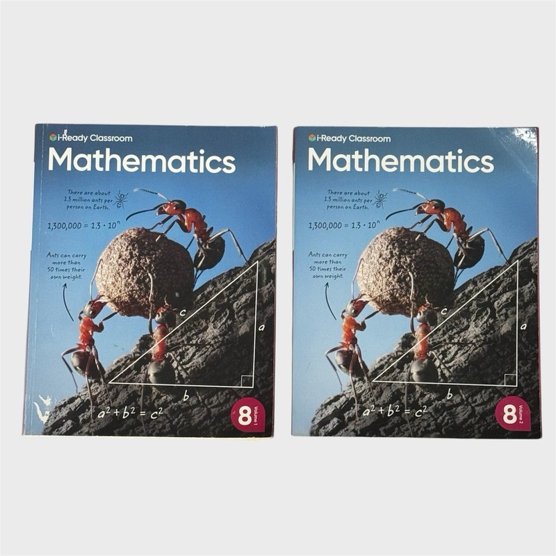 i-Ready Classroom Mathematics Grade 8 Student Texts Volume 1 & 2 – 8th Grade