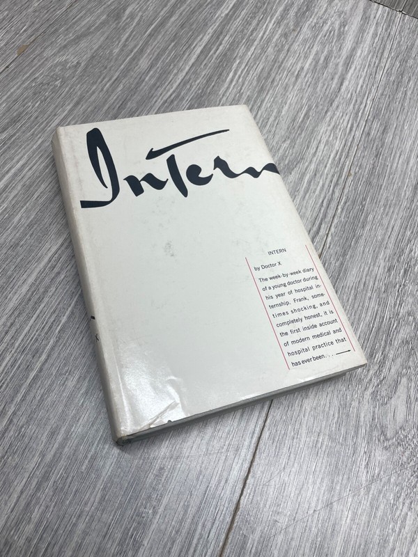 Intern by Doctor X 1965 Harper & Row hardcover dust jacket see pics