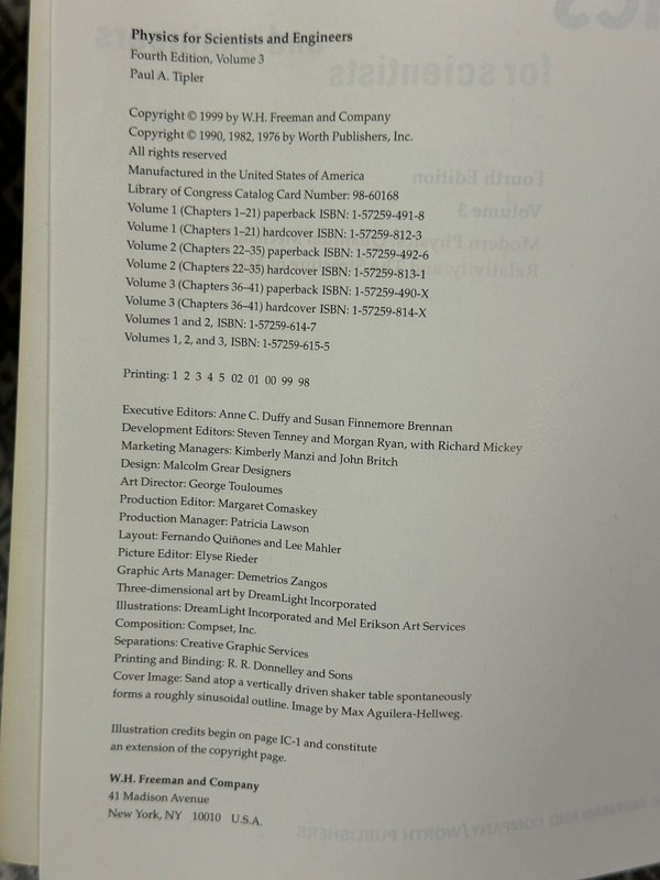 Mechanics, Oscillations and Waves, Thermodynamics Vol 1,2,3 Paul Tipler gallery