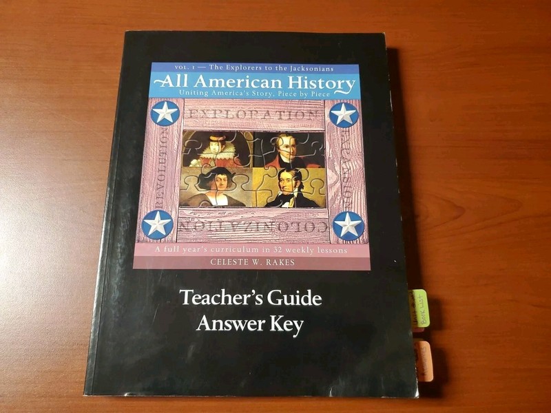 All American History: Teacher’s Guide & Answer Key, Vol. 1 – Rakes, Celest…