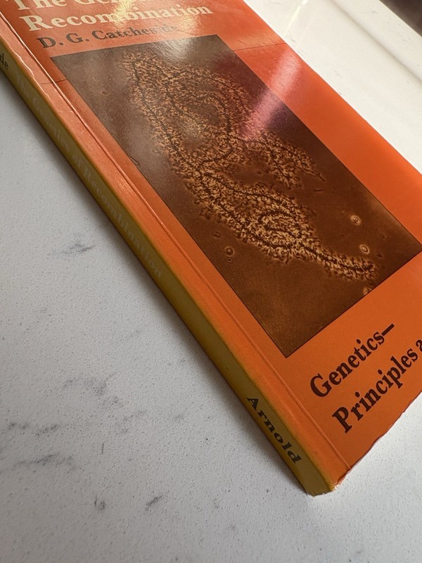 The Genetics of Recombination D. G. Catcheside Paperback Edward Arnold 1977 Gen… gallery