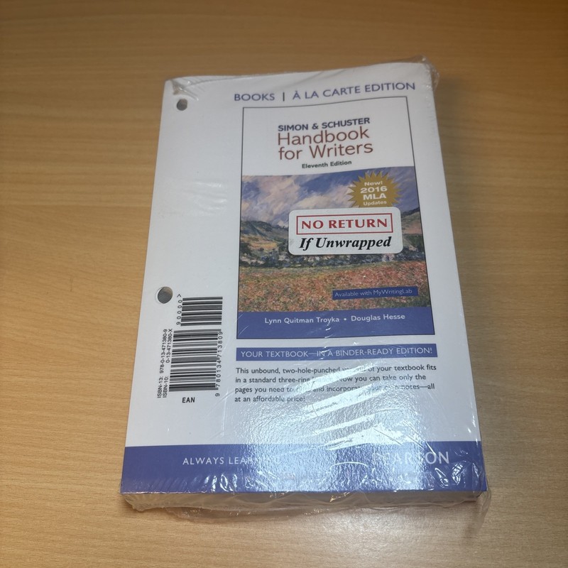 Simon & Schuster Handbook for Writers (11th Edition). New.