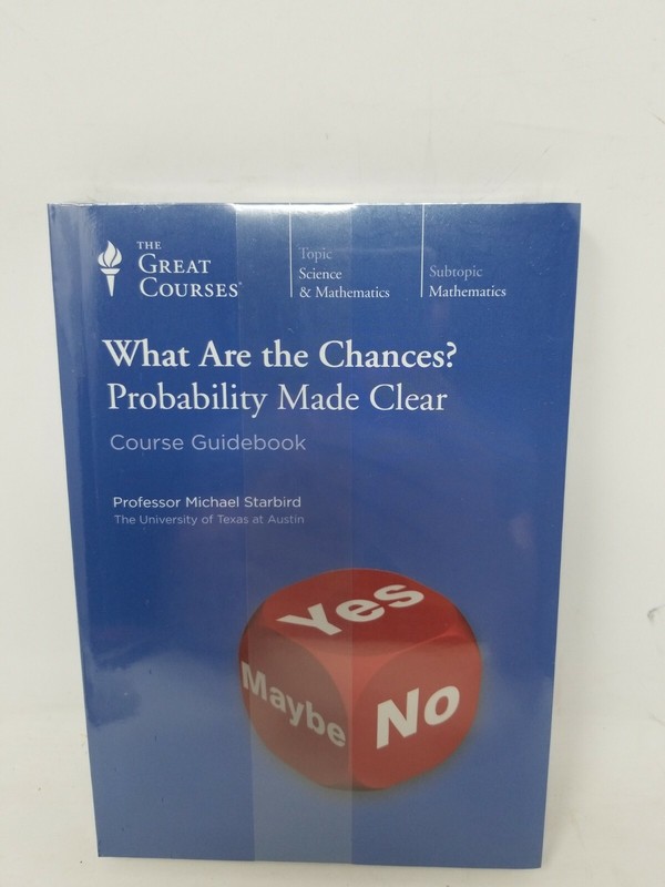 The Great Courses: What Are the Chances? Probability Made Clear DVD & Book, NEW