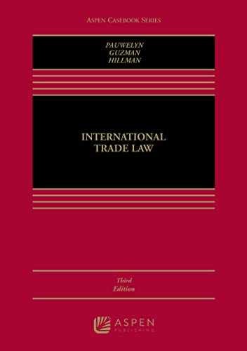 International Trade Law (Aspen – Hardcover, by Pauwelyn Joost H. – Good