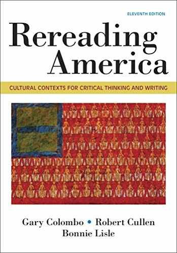 Rereading America: Cultural – Paperback, by Colombo Gary; Cullen – Very Good