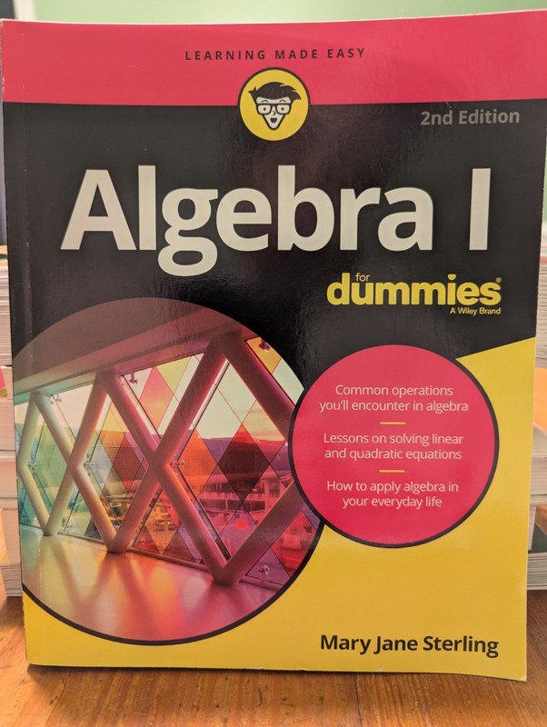 Algebra I for Dummies by Mary Jane Sterling (2016, Trade Paperback)