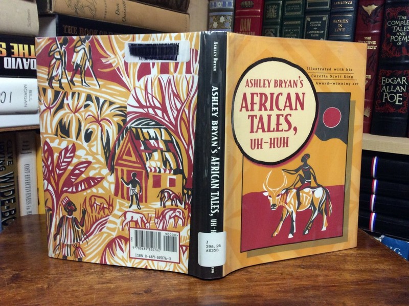 Ashley Bryan’s African Tales, Uh-Huh 1998 1st Ed HC/DJ Illustrated Ex- Library