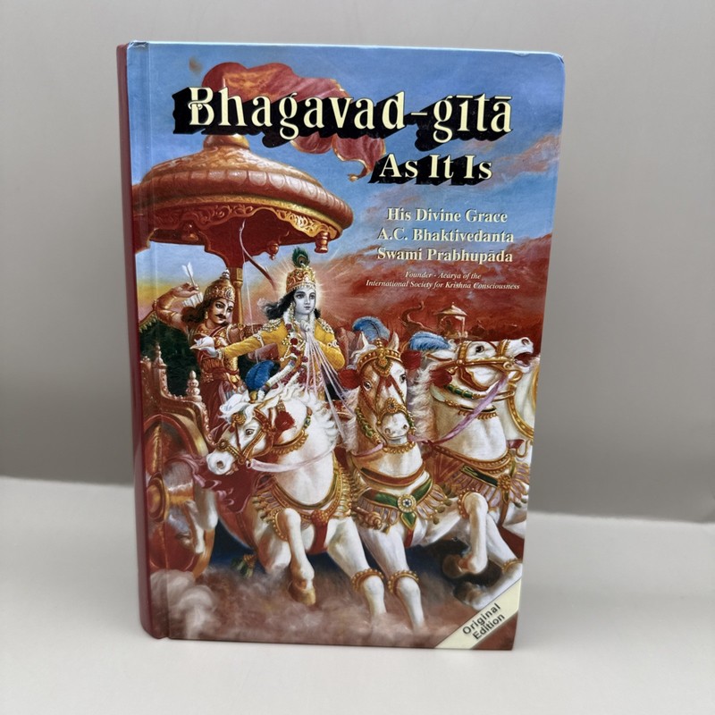Original 1972 Bhagavad-Gita As It Is by Prabhupada Hardcover reprinted by BBT