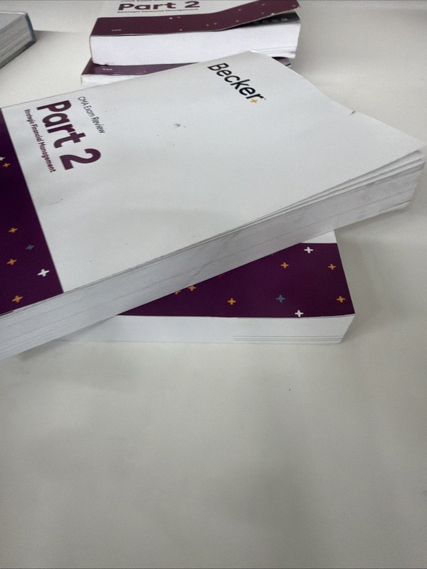 Becker CMA Exam Review Part 2 V 2.0 Strategic Financial Management NEW/OTHER gallery