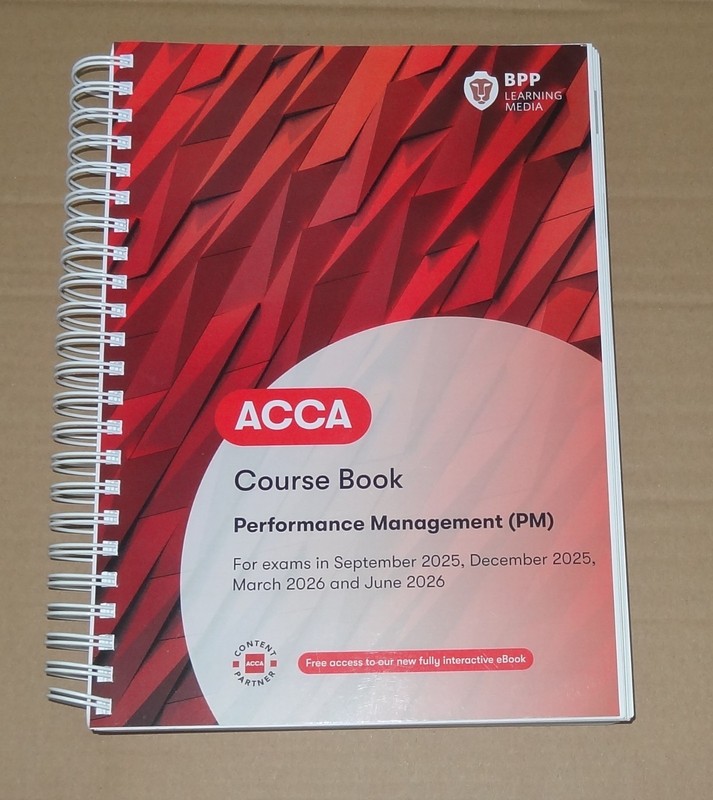 BPP ACCA Performance Management Course Book: Sept 2025 to June 2026