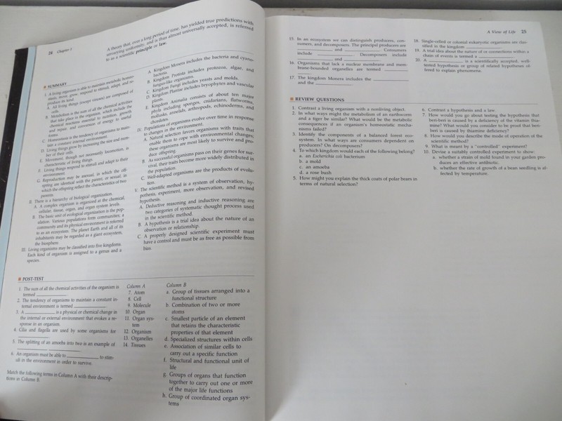 Biology Second Edition Hardcover Collegiate Textbook - 1,455 Pages Total gallery
