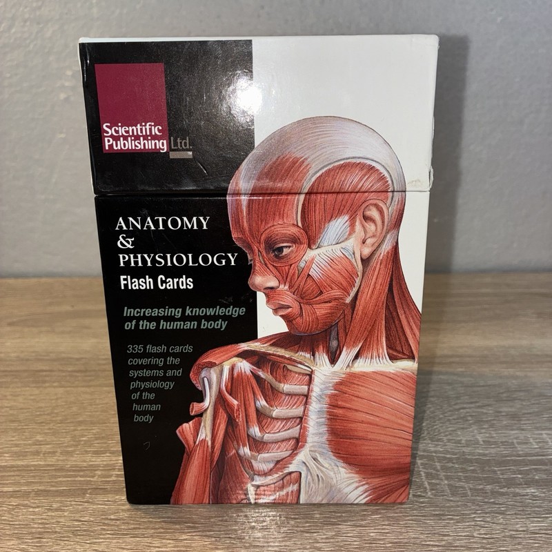 Anatomy & Physiology Flash Cards Scientific Publishing 335 Cards Pre-Med Box