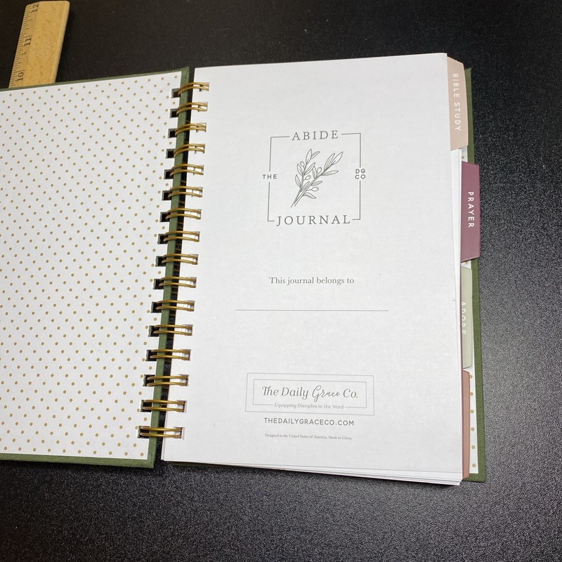 The Abide Journal (Bible Study Prayer) The Daily Grace Co. HC Spiral UNUSED! gallery