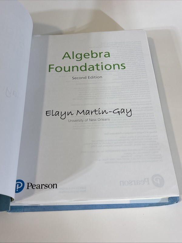 Algebra Foundations 2nd Edition Elayn Martin-Gay Book (CHAPTERS 1-12 ONLY) gallery
