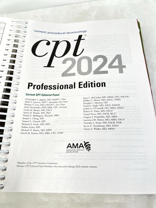 CPT 2024 Professional Edition by American Medical Association Spiral Paperback gallery