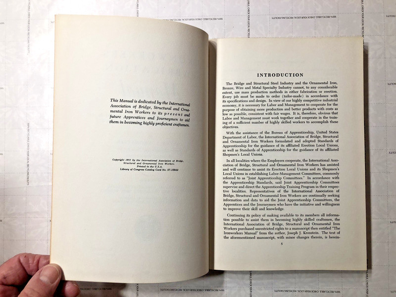 RARE Ironworkers Fabrication Manual 1957 Including Punch Hole Paper Manuals I-V gallery