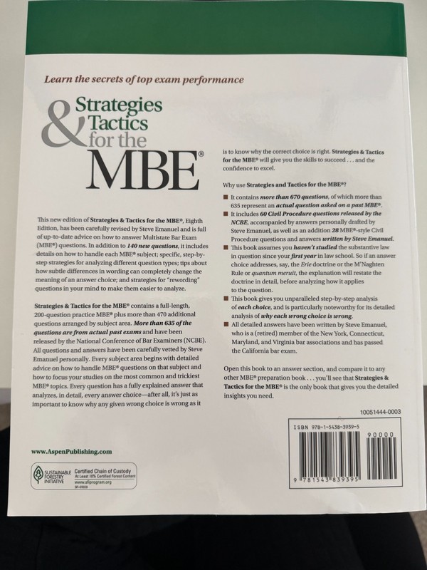 Bar Review Ser.: Strategies and Tactics® for the Mbe® : Multistate Bar Exam... gallery