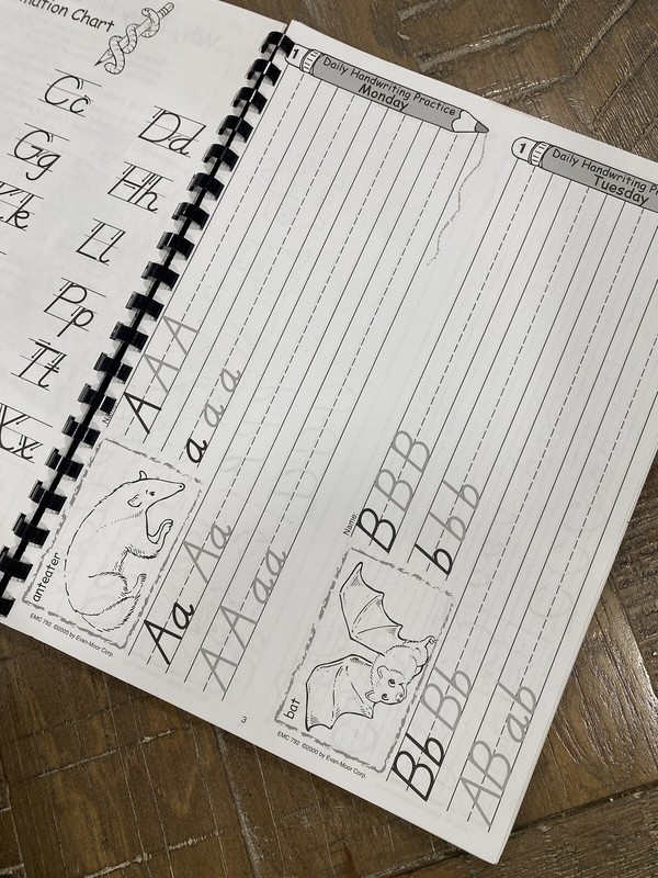Daily Handwriting Modern Manuscript Paperback Evan-Moor Education gallery