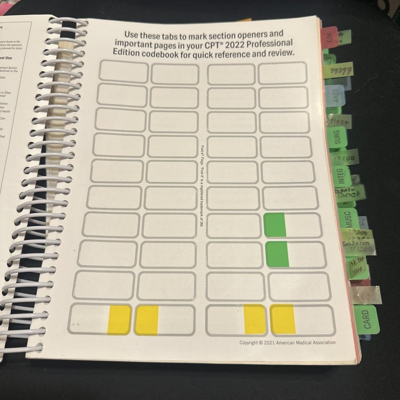 CPT Professional 2022 Spiral American Medical Association - TABBED gallery