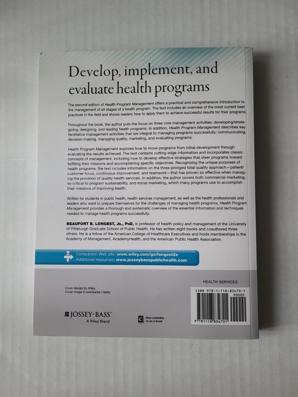 Jossey-Bass Public Health Ser.: Health Program Management : From Development... gallery