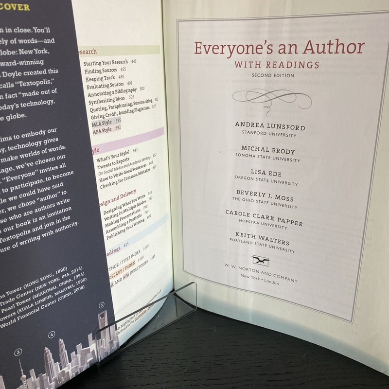Everyone's an Author with 2016 MLA by Andrea Lunsford (2016, Trade Paperback) gallery